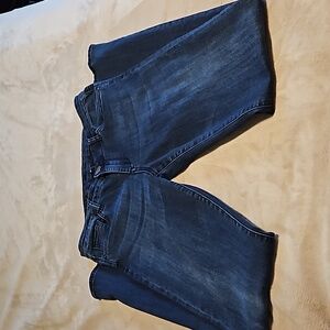 Kut from the Kloth Baby Bootcut Mid Rise Denim Jeans Dark Blue Wash Size 10